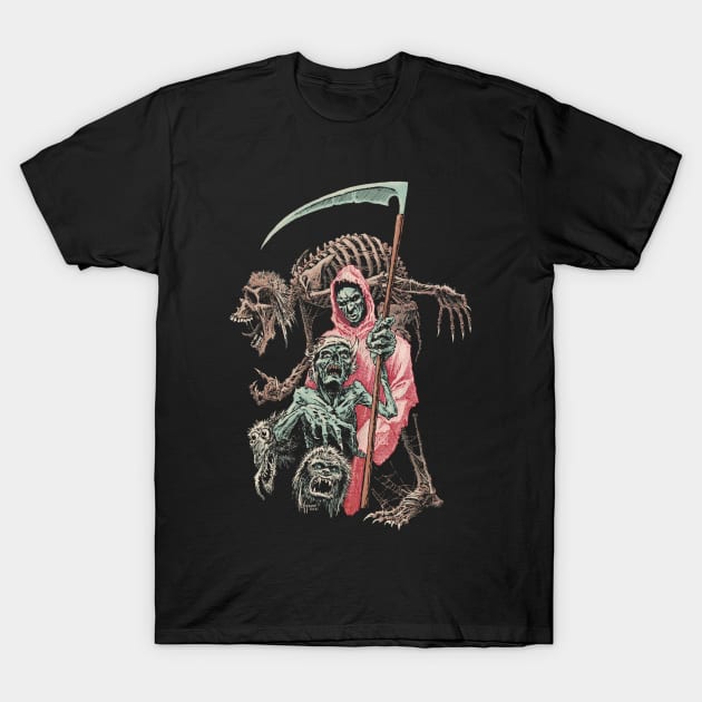 Reaper and Rage v2 T-Shirt by Defameart